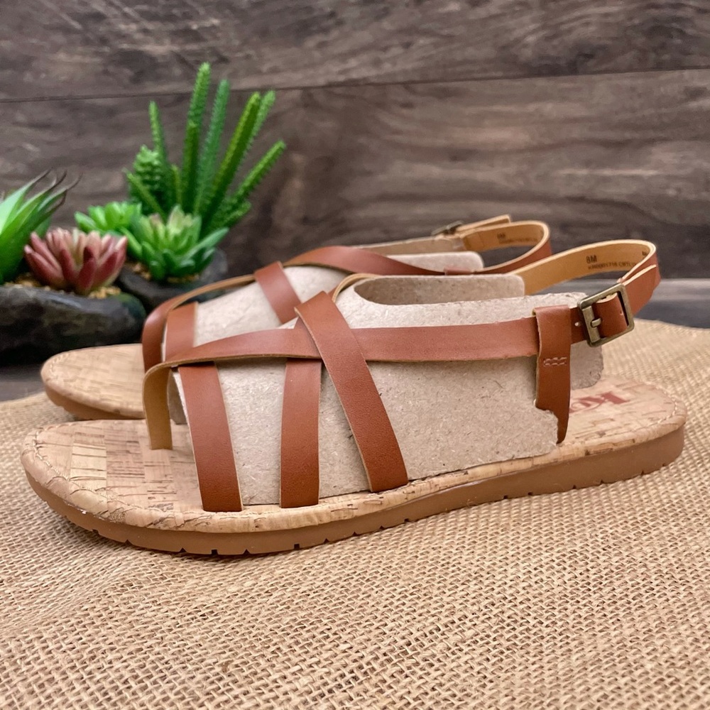 ⛔️SOLD⛔️ NIB Korks Felicity Crisscross Strap Flat Sandal - Picture 4 of 12